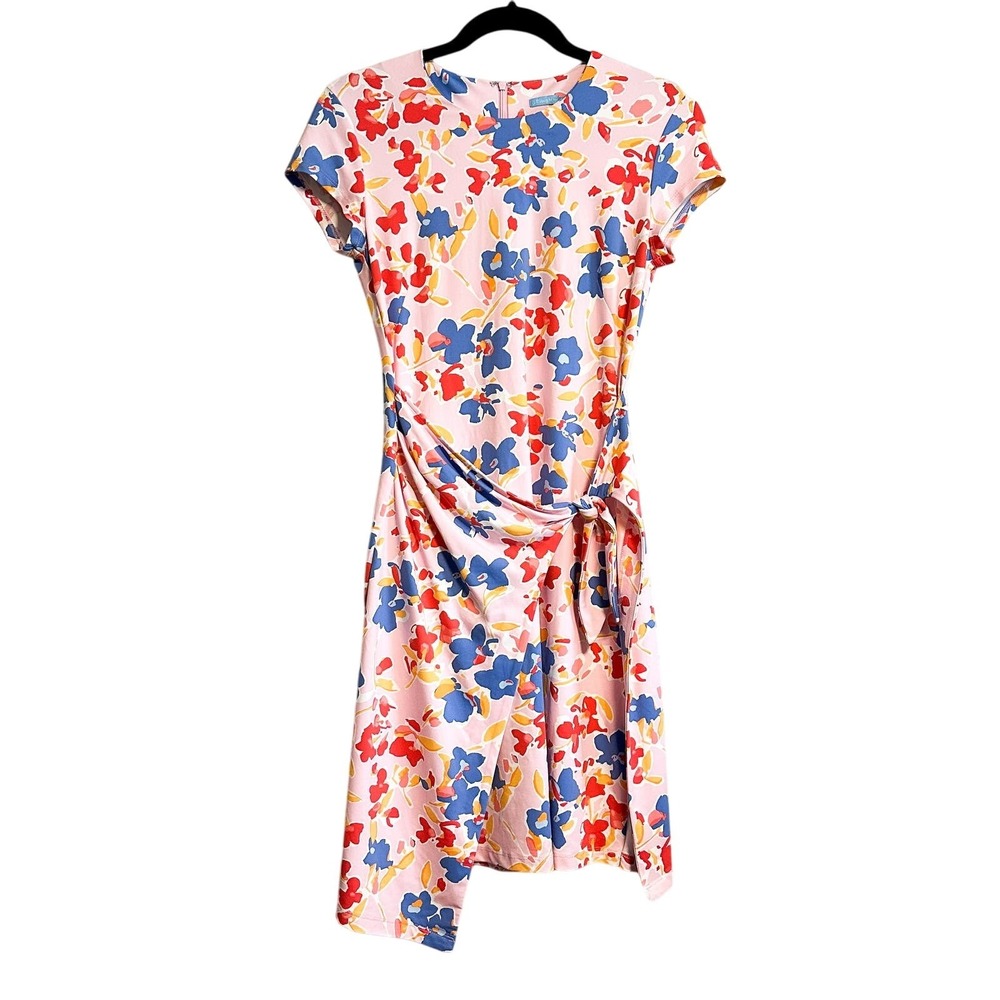 J. McLaughlin Havana Catalina Cloth Floral Faux Wrap Dress Size XS